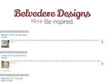 Tablet Screenshot of belvederedesignsblog.com